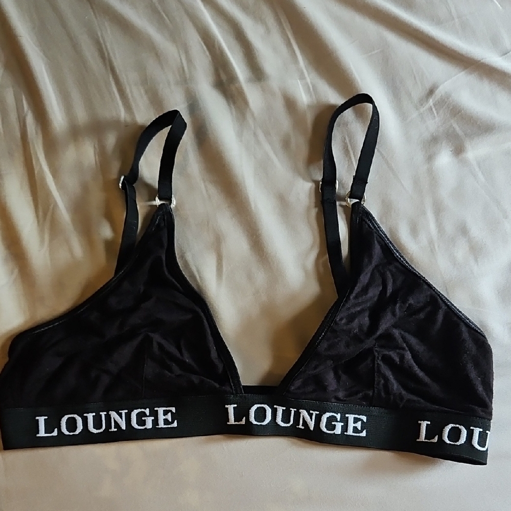 Lounge Black Triangle Bralette